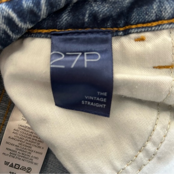 Pilcro x Anthropologie The Vintage Straight High Waisted Jeans, Size 27 Petite - Picture 8 of 11